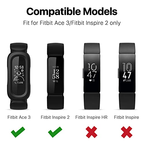 Spenix Charger For Fitbit Inspire 2 & Fitbit Ace 3 USB Charging Dock 100cm - Black