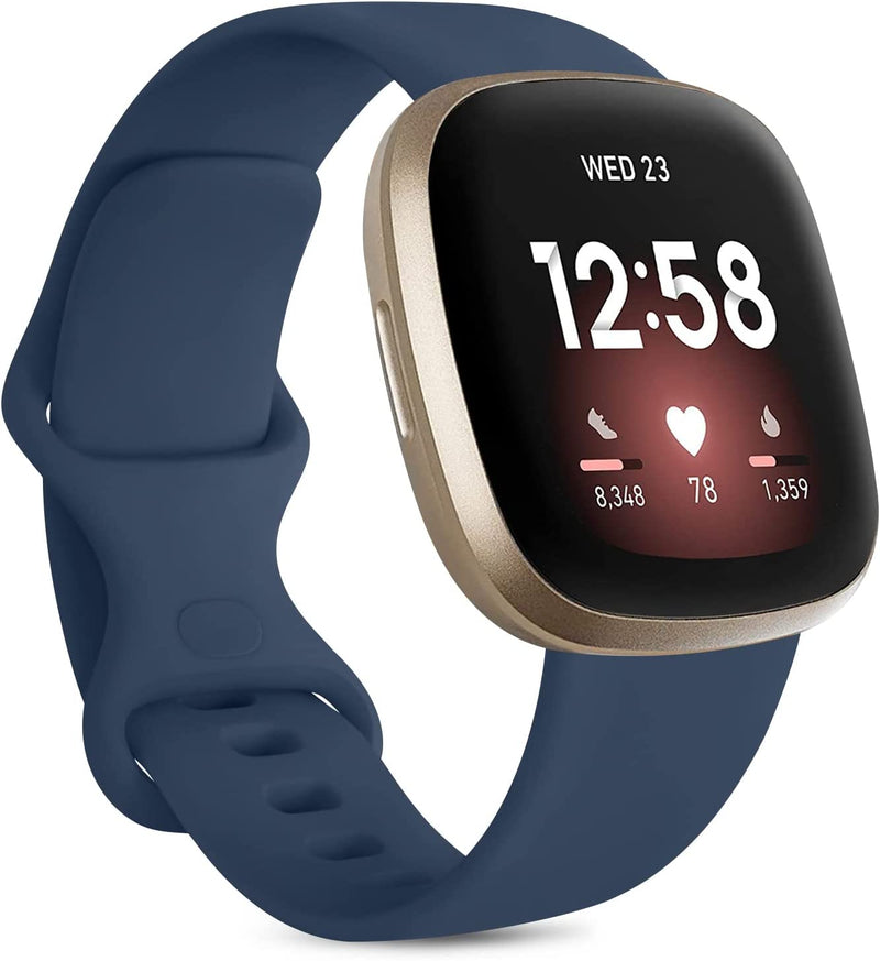 Spenix Silicone Sport Strap for Fitbit Versa 3/ Sense, Versa 4/ Sense 2