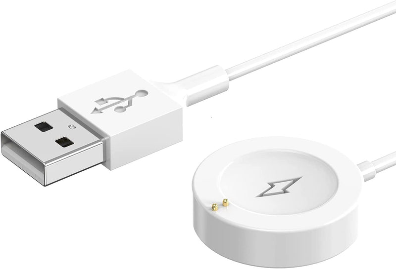 Spenix charger for Emporio Armani, Skagen falster 2, Misfit Vapor 2, Diesel Guard 2.5 Magnetic Charging Cord - White