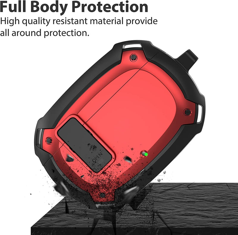 Spenix Rugged Case for New Beats Studio Buds (2021) - Matte Red